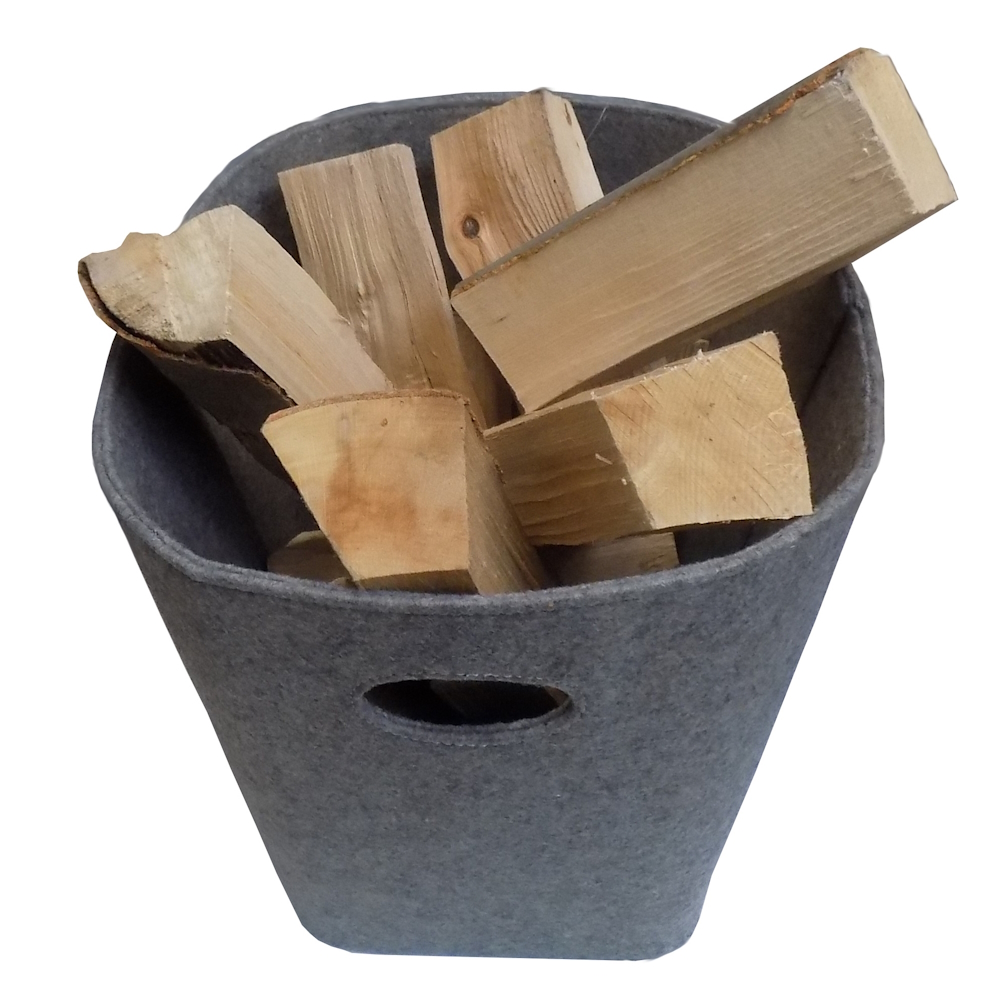 Termatech Filzkorb Hellgrau Holzkorb Termatech Filzkorb Hellgrau Holzkorb